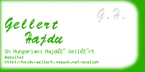 gellert hajdu business card